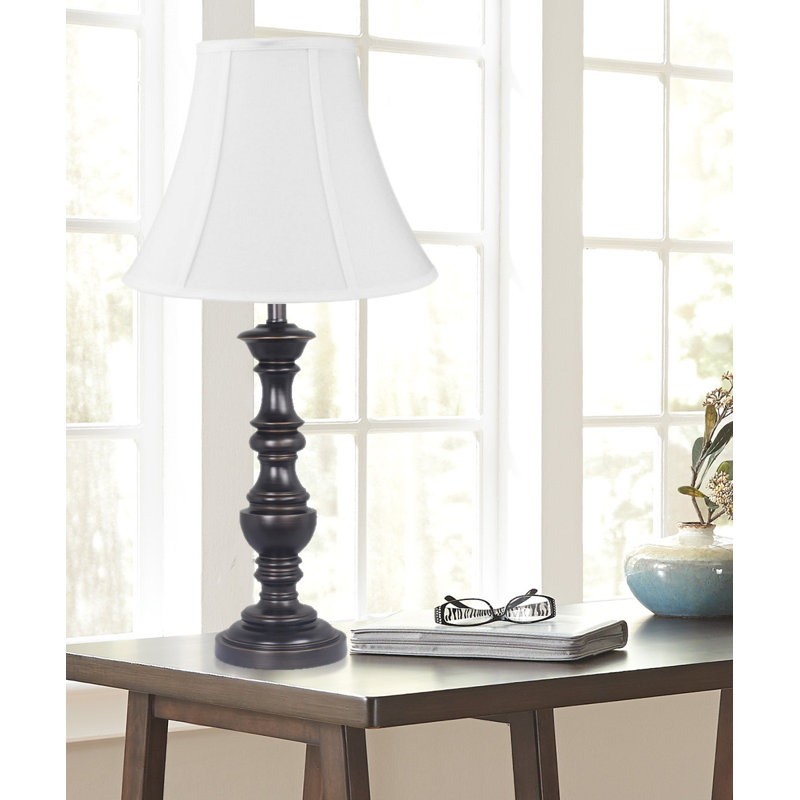 Charlton Home® Labarge 12" Black Table Lamp Set Wayfair